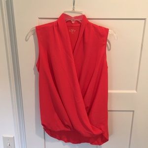 Loft Cross-over Sleeveless Top
